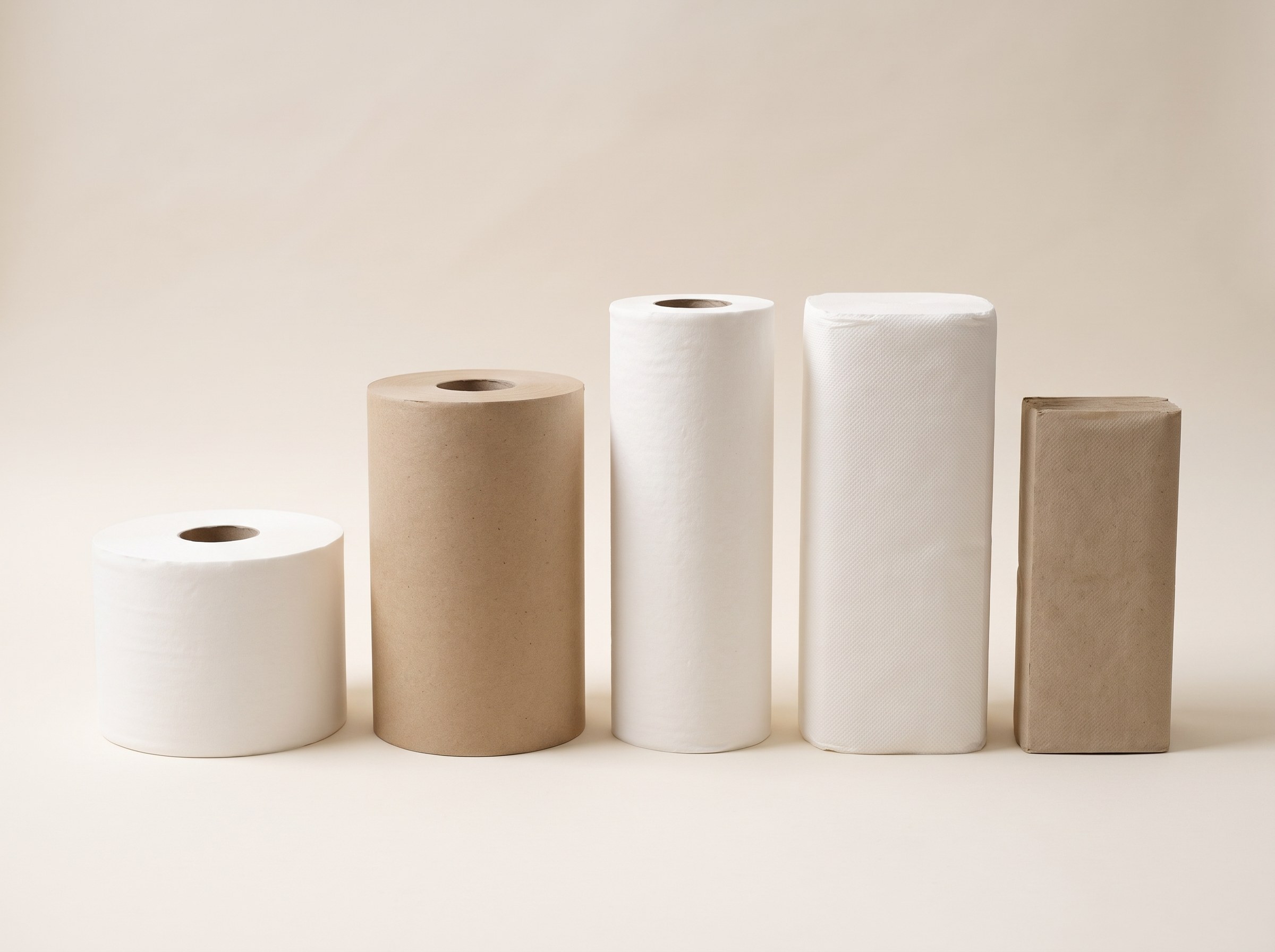 Empaque de papel higiénico con espacio para marca personalizada de cliente